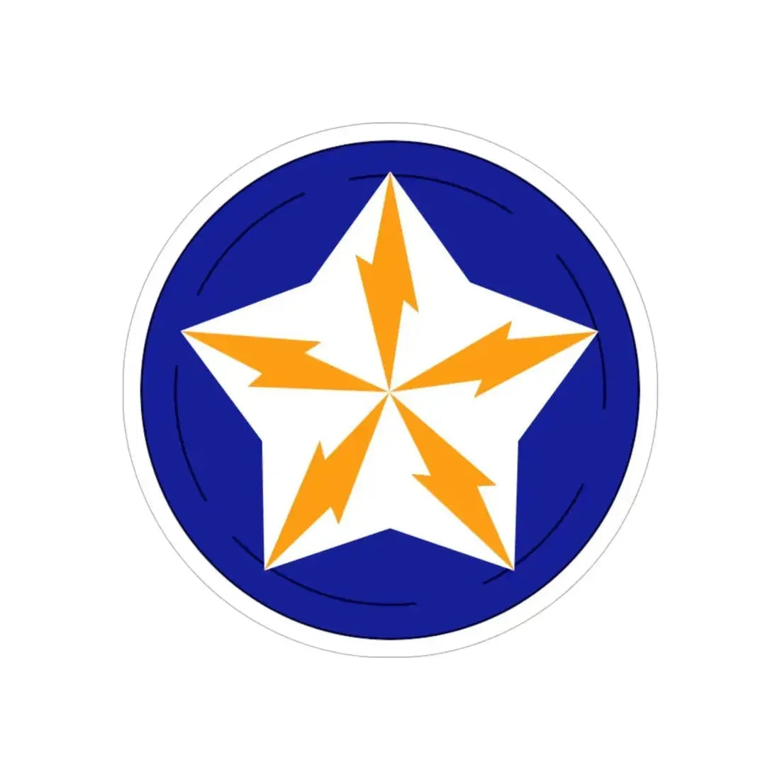 Alaska Communications System (U.S. Army) REVERSE PRINT Transparent Die-Cut STICKER 5 Inch Die-Cut Transparent - The Sticker Space