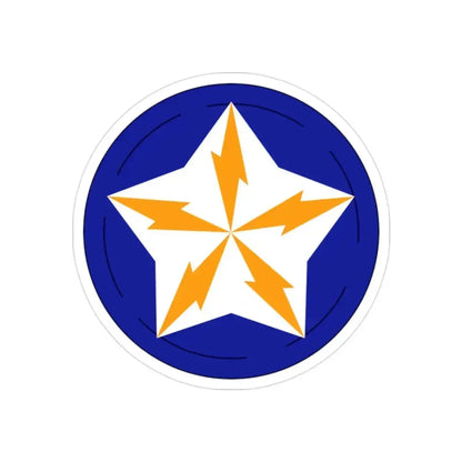 Alaska Communications System (U.S. Army) REVERSE PRINT Transparent Die-Cut STICKER - The Sticker Space