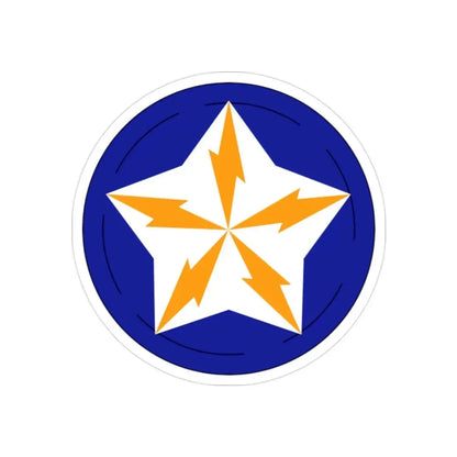 Alaska Communications System (U.S. Army) REVERSE PRINT Transparent Die-Cut STICKER - The Sticker Space