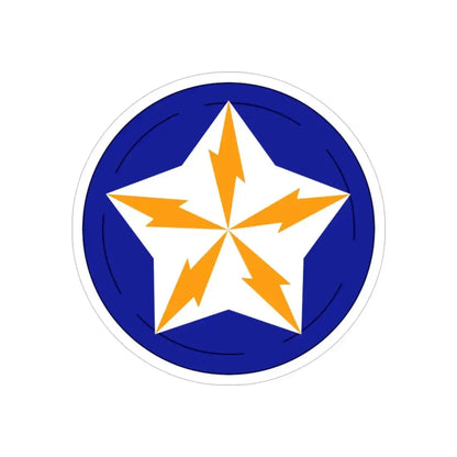 Alaska Communications System (U.S. Army) REVERSE PRINT Transparent Die-Cut STICKER - The Sticker Space