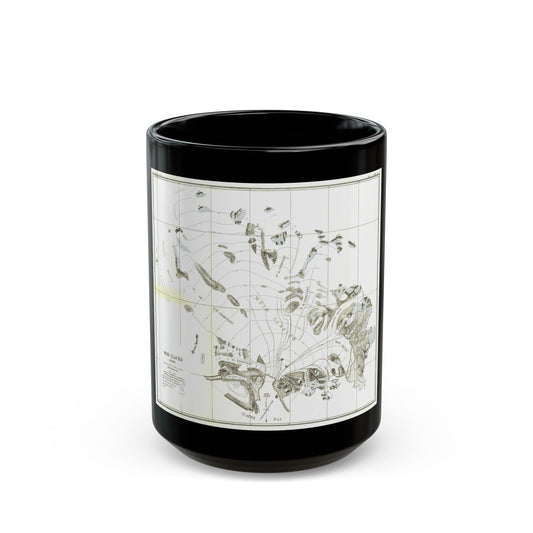 Alaska - Muir Glacier (1890) (Map) Black Coffee Mug-15oz-The Sticker Space