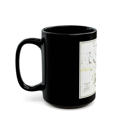 Alaska - Muir Glacier (1890) (Map) Black Coffee Mug-The Sticker Space