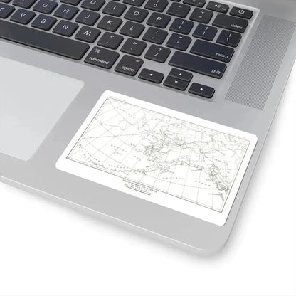 Alaska - Sketch Map (1891) (Map) STICKER Vinyl Kiss-Cut Decal - The Sticker Space