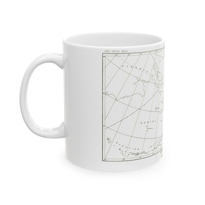 Alaska - Sketch Map (1891) (Map) White Coffee Mug-The Sticker Space