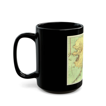 Alaska - The Gold & Coal Fields (1898) (Map) Black Coffee Mug-The Sticker Space