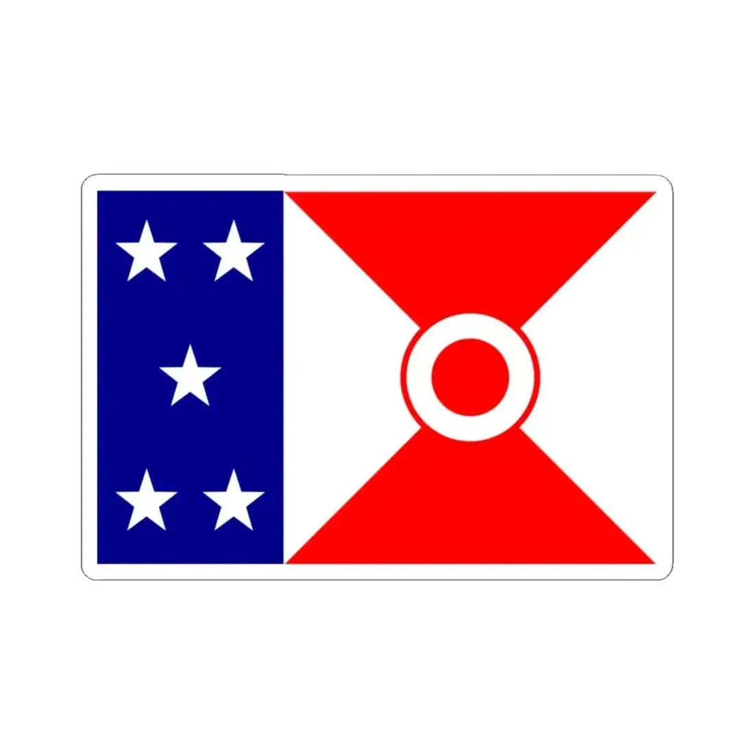 Alaska Yukon Pacific Expansion Flag (United States) STICKER Vinyl Kiss-Cut Decal 3 Inch White - The Sticker Space