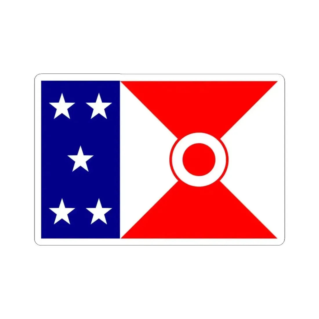 Alaska Yukon Pacific Expansion Flag (United States) STICKER Vinyl Kiss-Cut Decal 4 Inch White - The Sticker Space