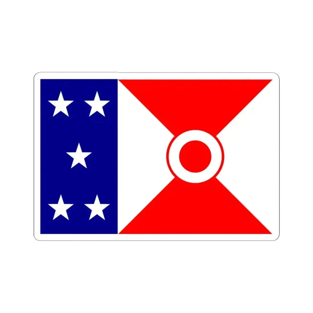 Alaska Yukon Pacific Expansion Flag (United States) STICKER Vinyl Kiss-Cut Decal 6 Inch White - The Sticker Space