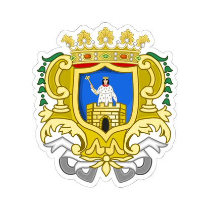 Alassio-Stemma Antico (Italy) (Coat of Arms) STICKER Vinyl Kiss-Cut Decal 6 Inch White - The Sticker Space