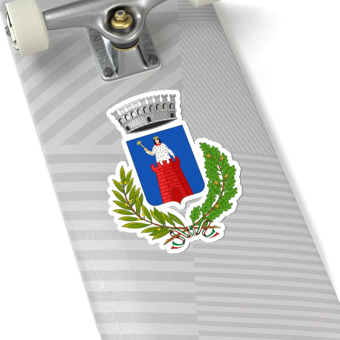 Alassio-Stemma (Italy) (Coat of Arms) STICKER Vinyl Kiss-Cut Decal - The Sticker Space
