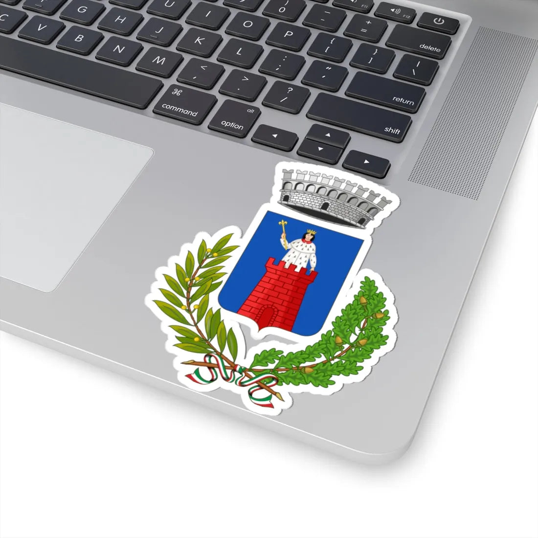 Alassio-Stemma (Italy) (Coat of Arms) STICKER Vinyl Kiss-Cut Decal - The Sticker Space