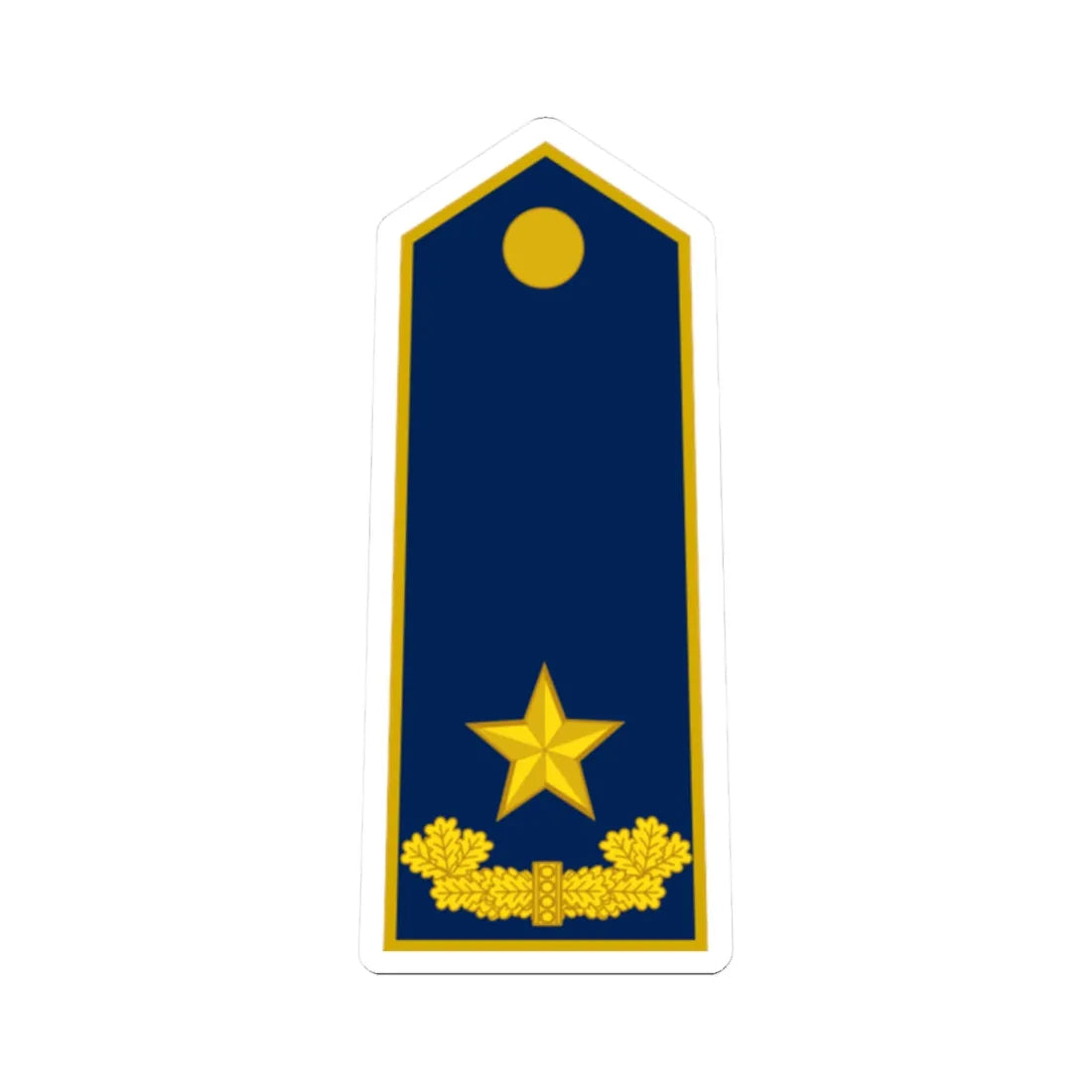 ALB Airforce OF 6 (Albania) (Military Rank) STICKER Vinyl Kiss-Cut Decal 2 Inch White - The Sticker Space