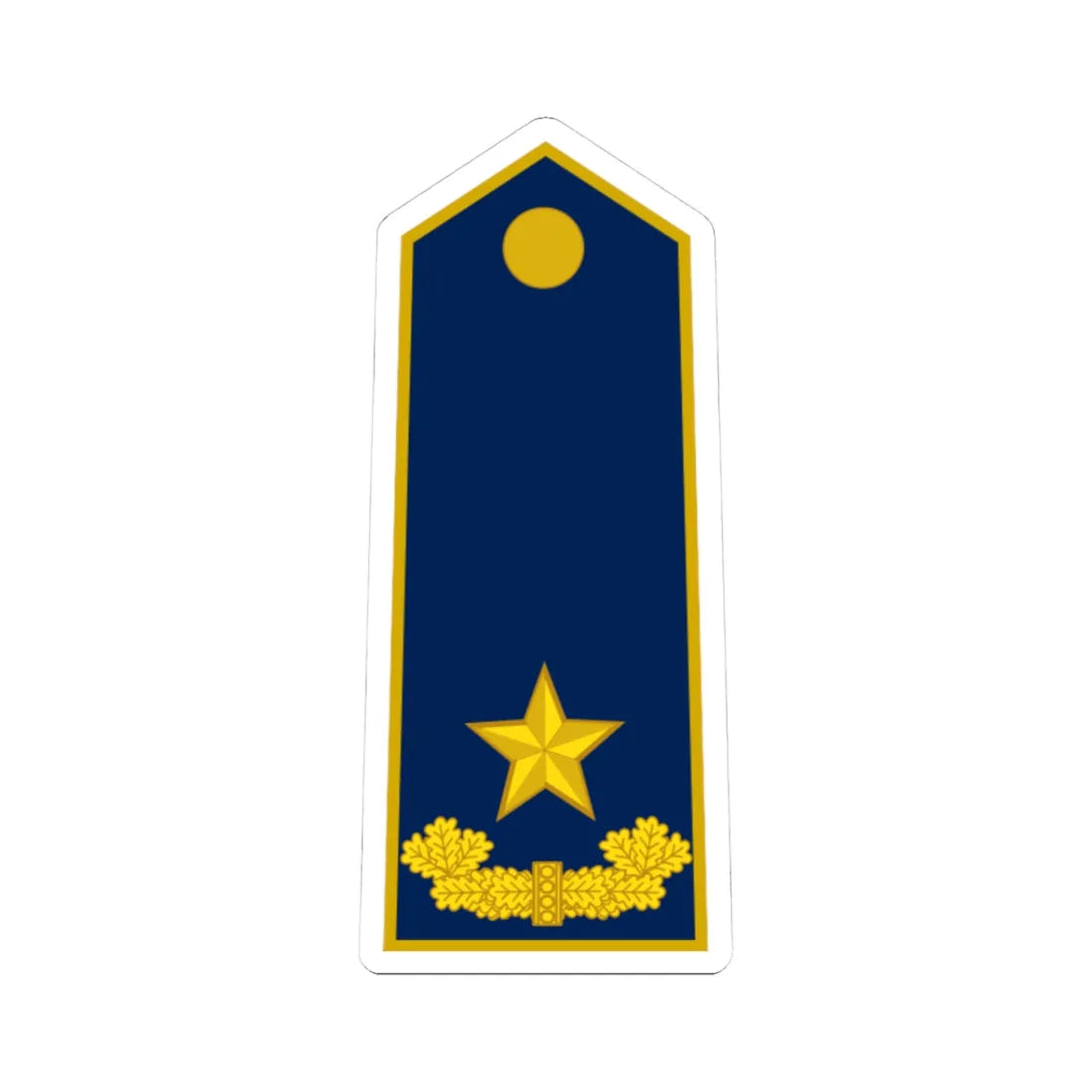 ALB Airforce OF 6 (Albania) (Military Rank) STICKER Vinyl Kiss-Cut Decal 3 Inch White - The Sticker Space
