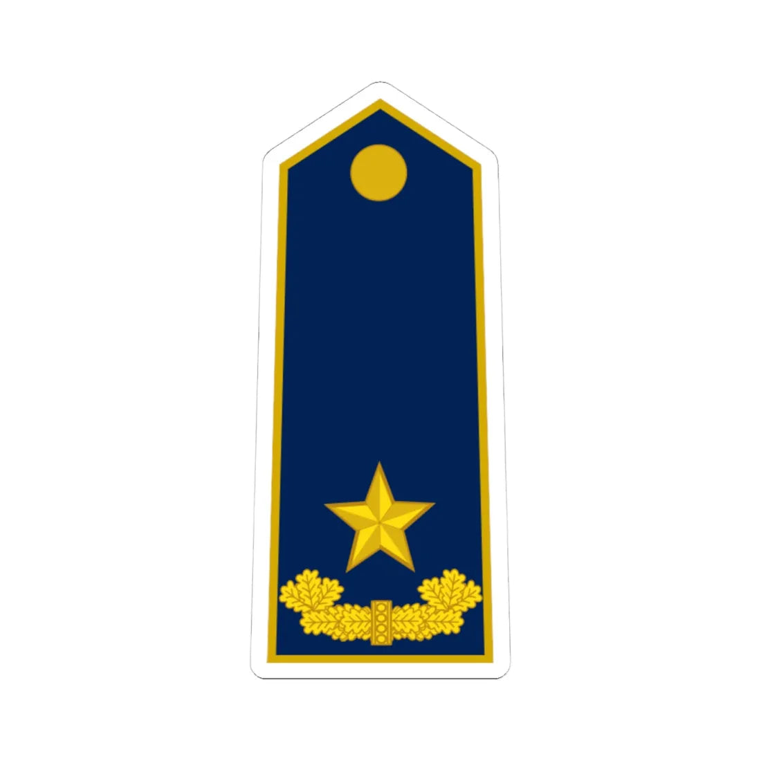 ALB Airforce OF 6 (Albania) (Military Rank) STICKER Vinyl Kiss-Cut Decal 4 Inch White - The Sticker Space