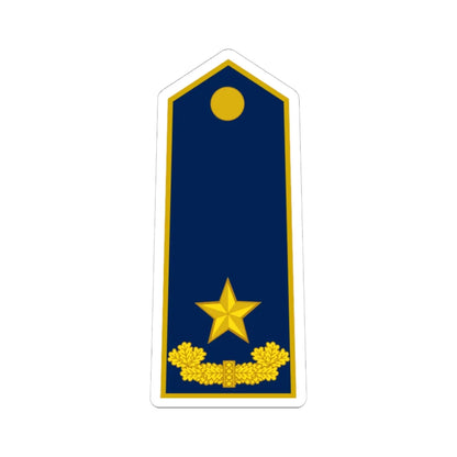 ALB Airforce OF 6 (Albania) (Military Rank) STICKER Vinyl Kiss-Cut Decal 6 Inch White - The Sticker Space