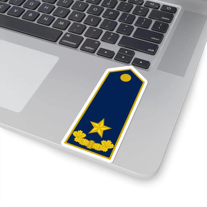 ALB Airforce OF 6 (Albania) (Military Rank) STICKER Vinyl Kiss-Cut Decal - The Sticker Space