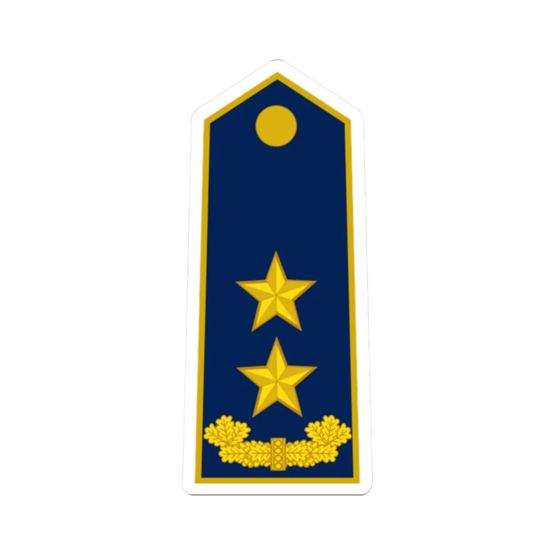 ALB Airforce OF 7 (Albania) (Military Rank) STICKER Vinyl Kiss-Cut Decal 2 Inch White - The Sticker Space