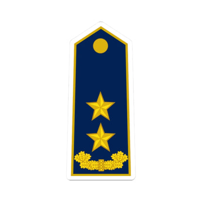 ALB Airforce OF 7 (Albania) (Military Rank) STICKER Vinyl Kiss-Cut Decal 2 Inch White - The Sticker Space