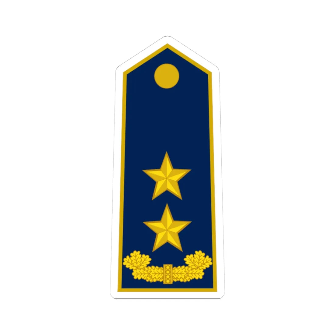 ALB Airforce OF 7 (Albania) (Military Rank) STICKER Vinyl Kiss-Cut Decal 3 Inch White - The Sticker Space