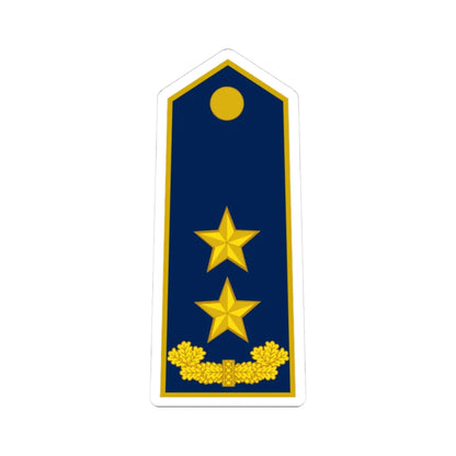 ALB Airforce OF 7 (Albania) (Military Rank) STICKER Vinyl Kiss-Cut Decal 3 Inch White - The Sticker Space