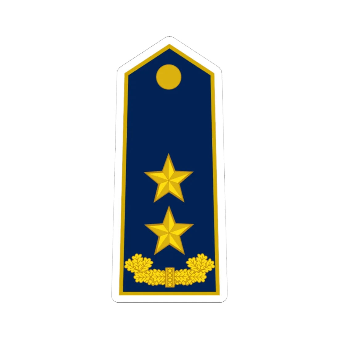 ALB Airforce OF 7 (Albania) (Military Rank) STICKER Vinyl Kiss-Cut Decal 4 Inch White - The Sticker Space