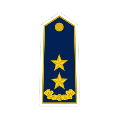 ALB Airforce OF 7 (Albania) (Military Rank) STICKER Vinyl Kiss-Cut Decal 6 Inch White - The Sticker Space