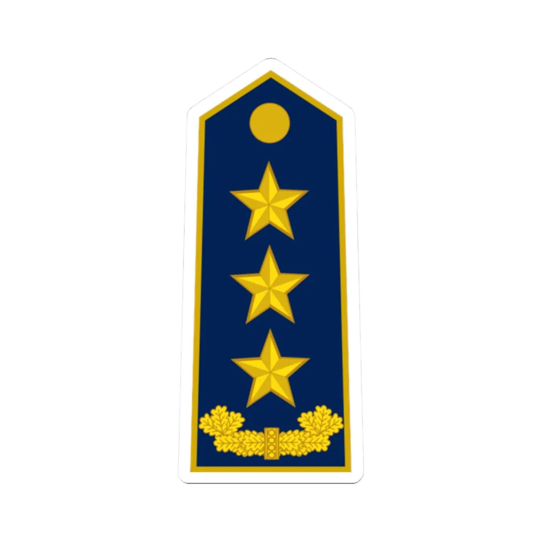 ALB Airforce OF 8 (Albania) (Military Rank) STICKER Vinyl Kiss-Cut Decal 2 Inch White - The Sticker Space