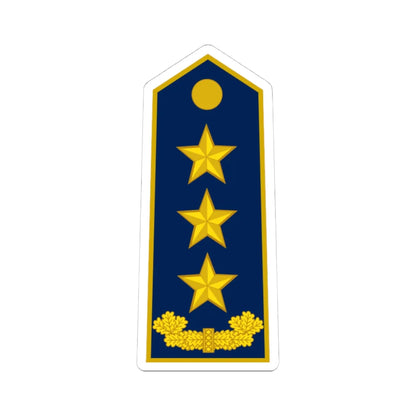ALB Airforce OF 8 (Albania) (Military Rank) STICKER Vinyl Kiss-Cut Decal 4 Inch White - The Sticker Space