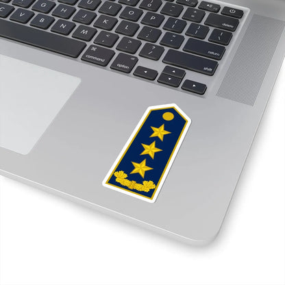 ALB Airforce OF 8 (Albania) (Military Rank) STICKER Vinyl Kiss-Cut Decal - The Sticker Space