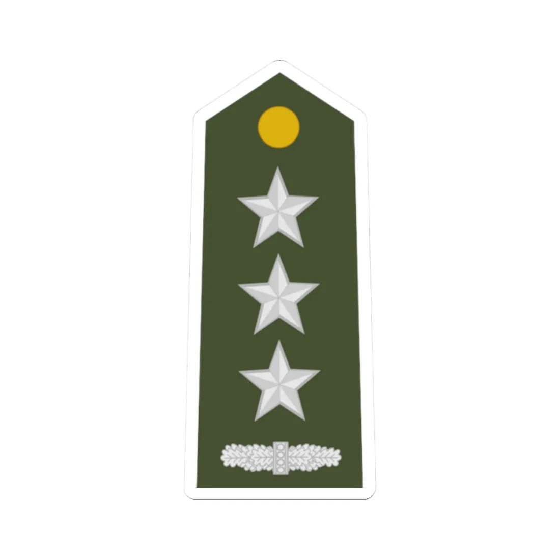ALB Army OF 2 (Albania) (Military Rank) STICKER Vinyl Kiss-Cut Decal 2 Inch White - The Sticker Space