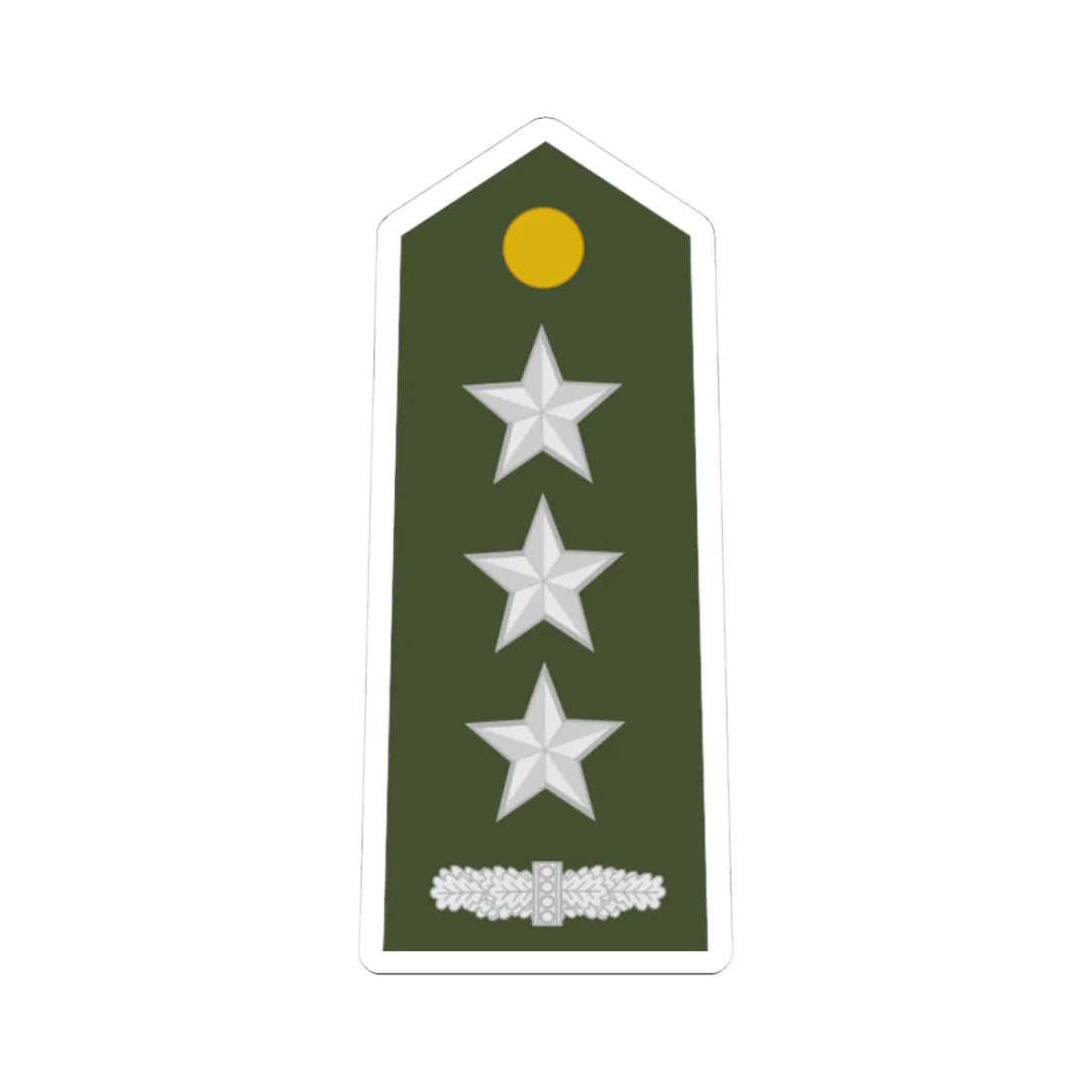 ALB Army OF 2 (Albania) (Military Rank) STICKER Vinyl Kiss-Cut Decal 3 Inch White - The Sticker Space