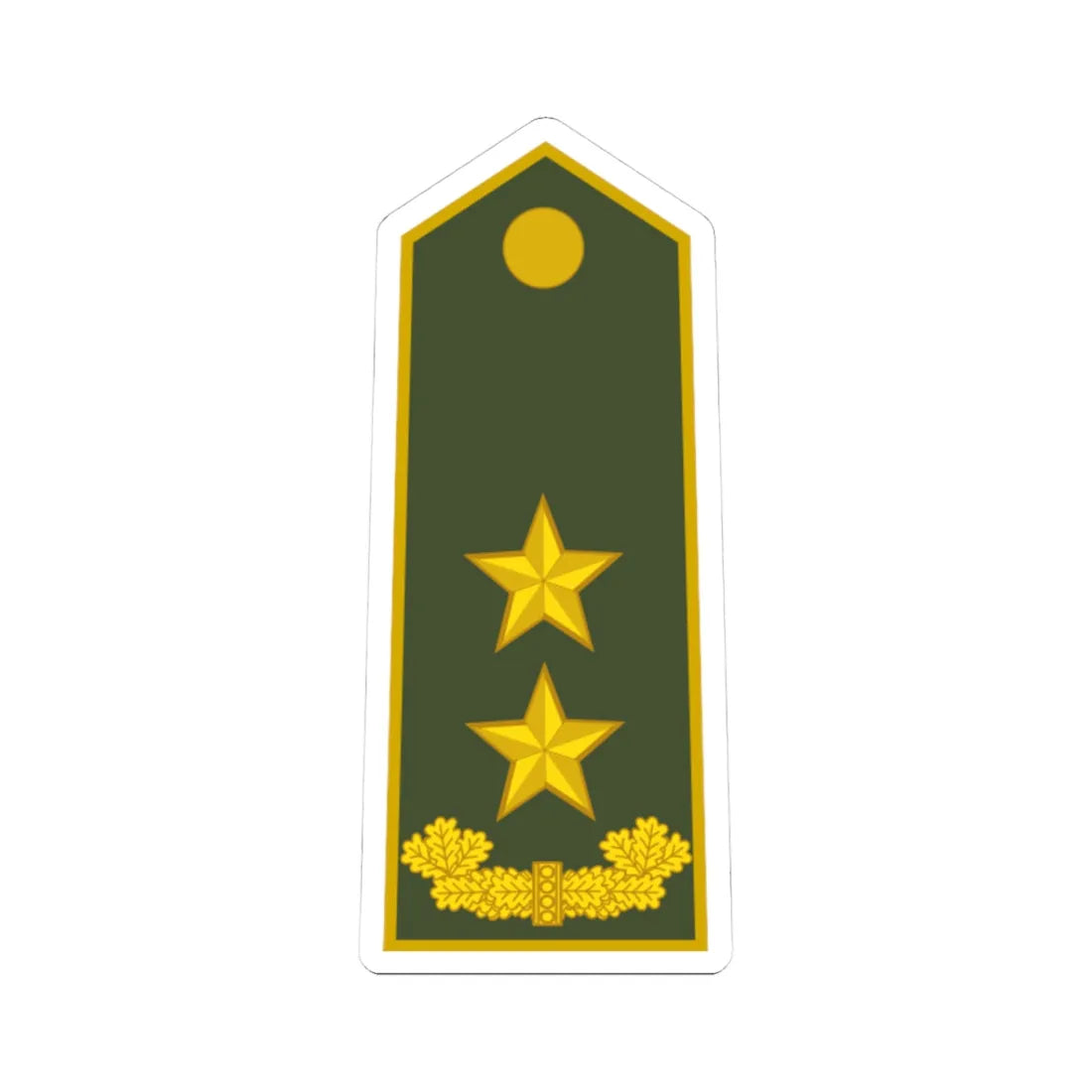 ALB Army OF 7 (Albania) (Military Rank) STICKER Vinyl Kiss-Cut Decal 3 Inch White - The Sticker Space