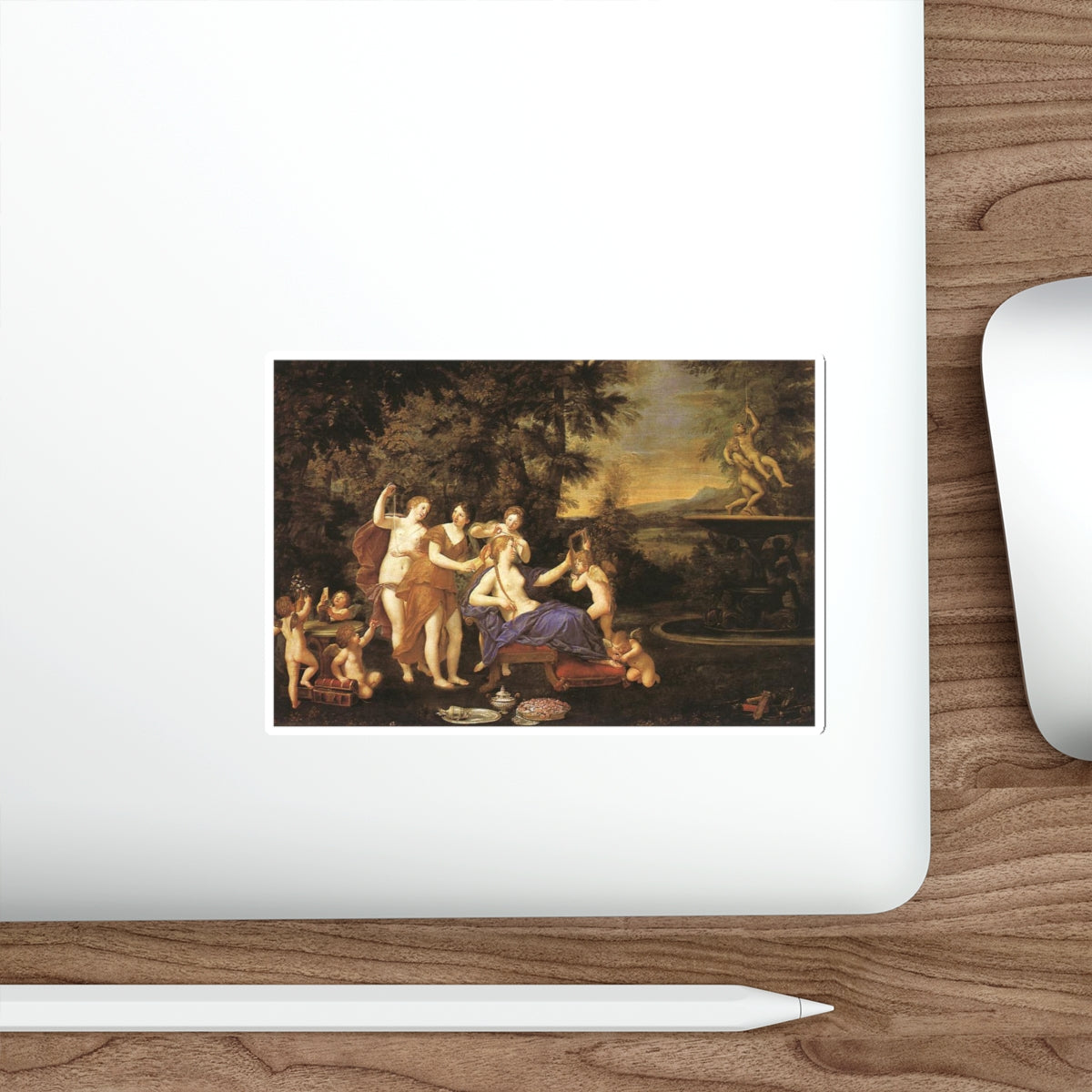 ALBANI, Francesco - Venus Attended by Nymphs and Cupids (Artwork) STICKER Vinyl Die-Cut Decal-The Sticker Space