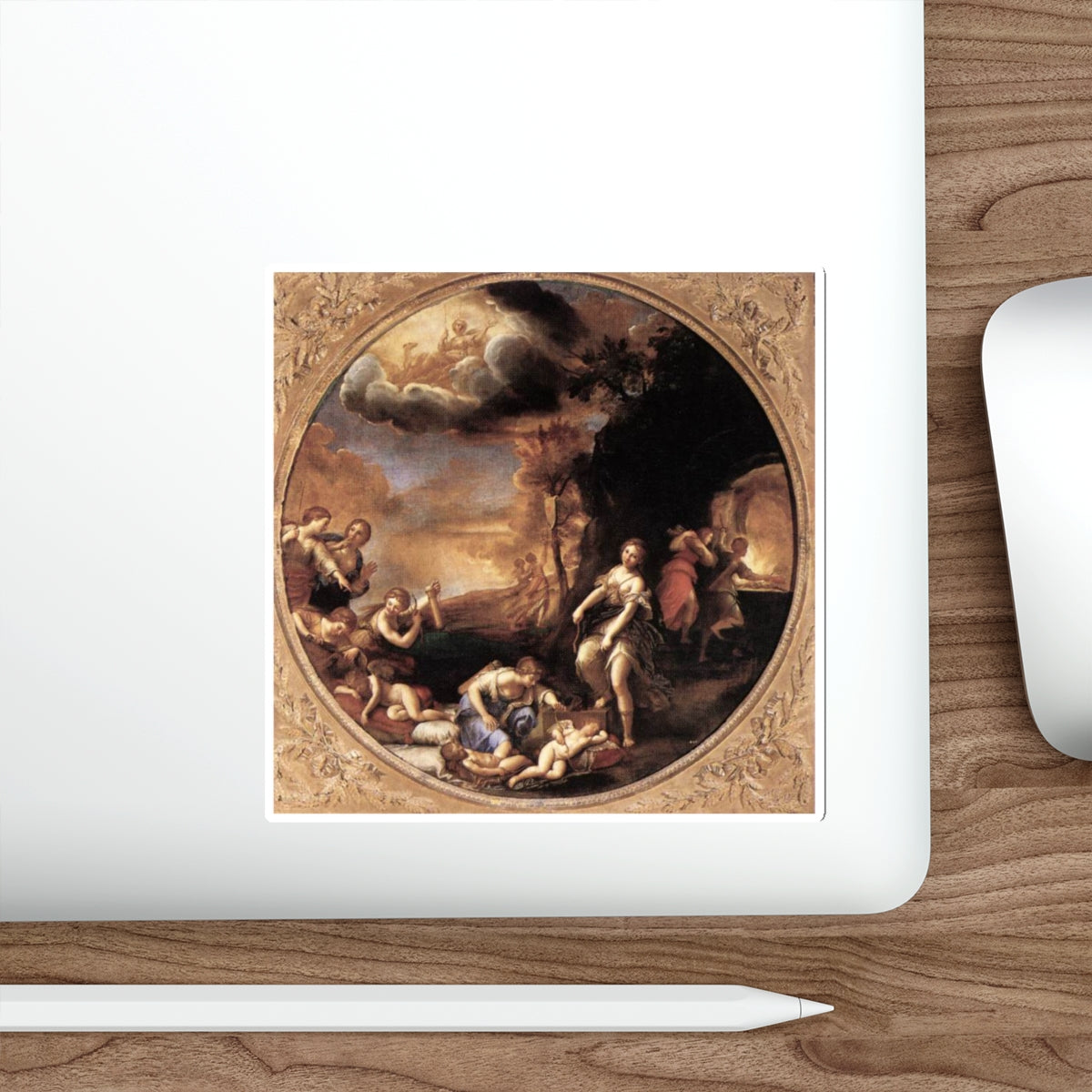 ALBANI, Francesco - Winter (The Triumph of Diana) (Artwork) STICKER Vinyl Die-Cut Decal-The Sticker Space