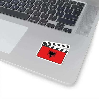 Albania film clapperboard (Albania) STICKER Vinyl Kiss-Cut Decal - The Sticker Space