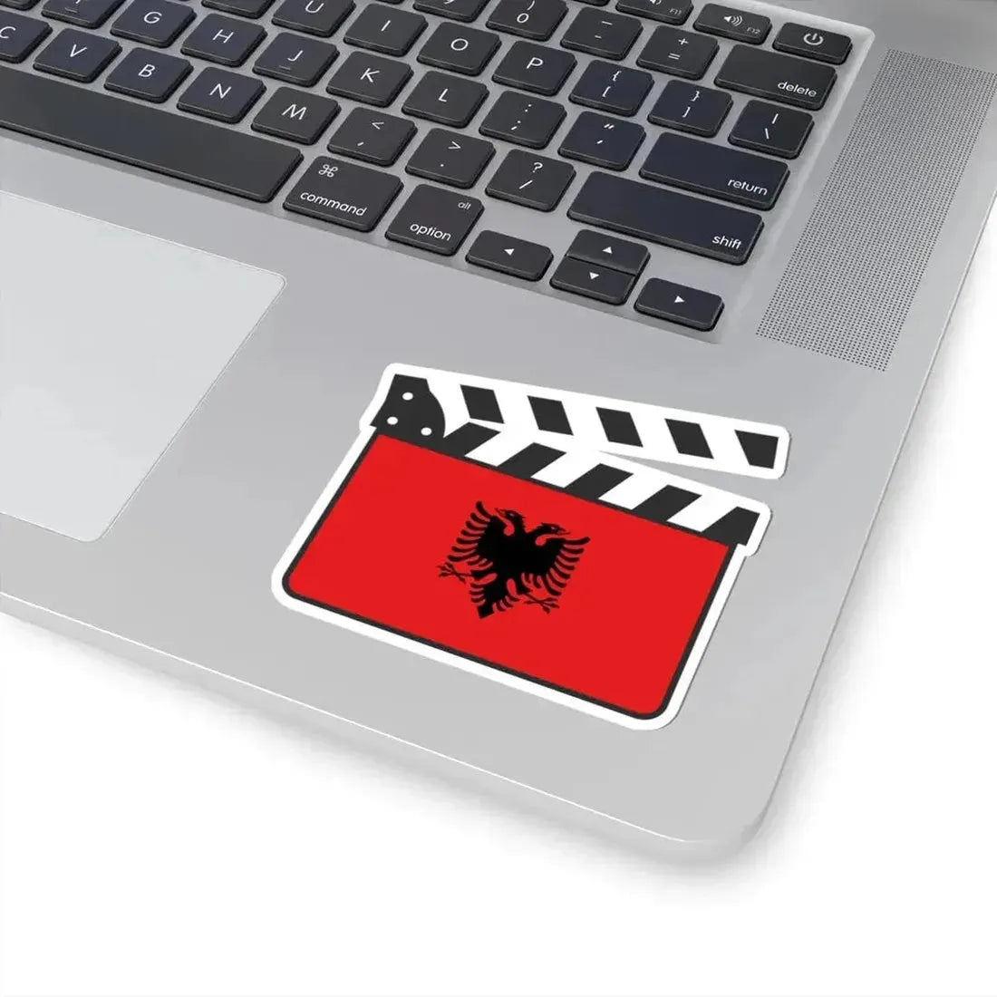 Albania film clapperboard (Albania) STICKER Vinyl Kiss-Cut Decal - The Sticker Space