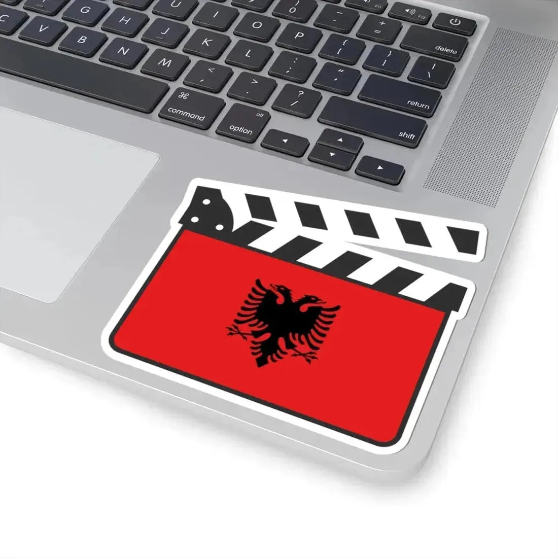 Albania film clapperboard (Albania) STICKER Vinyl Kiss-Cut Decal - The Sticker Space