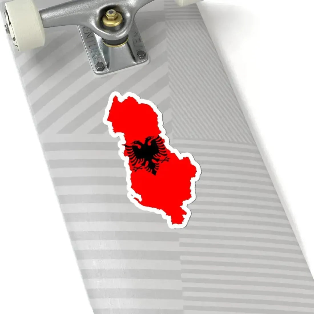 Albania-Flagmap (Albania) STICKER Vinyl Kiss-Cut Decal - The Sticker Space