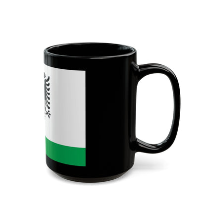 Albanian Coast Guard Ensign - Black Coffee Mug-The Sticker Space