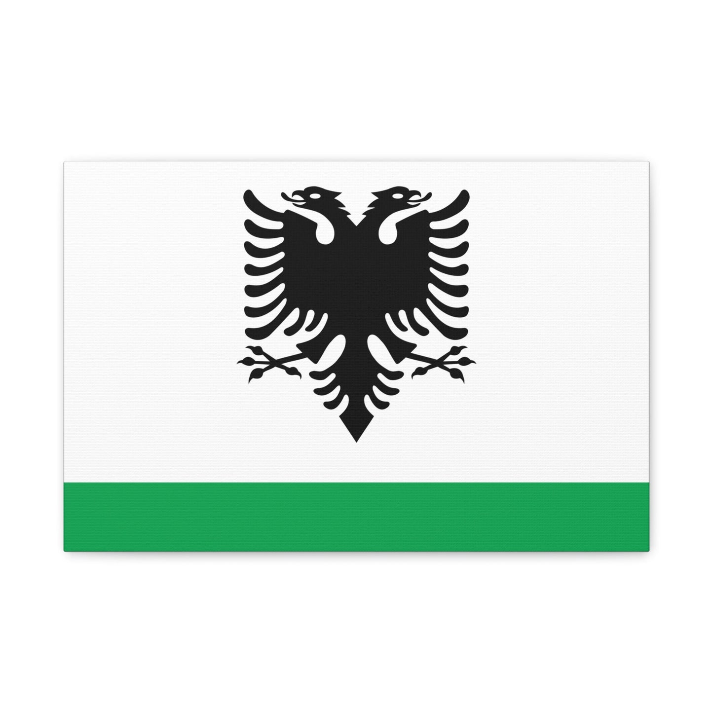 Albanian Coast Guard Ensign - Canvas Wall Art-18″ x 12″-The Sticker Space