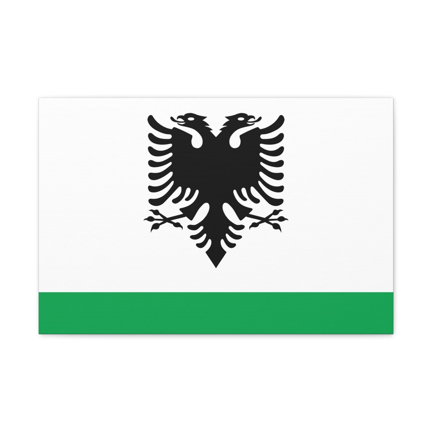 Albanian Coast Guard Ensign - Canvas Wall Art-24″ x 16″-The Sticker Space