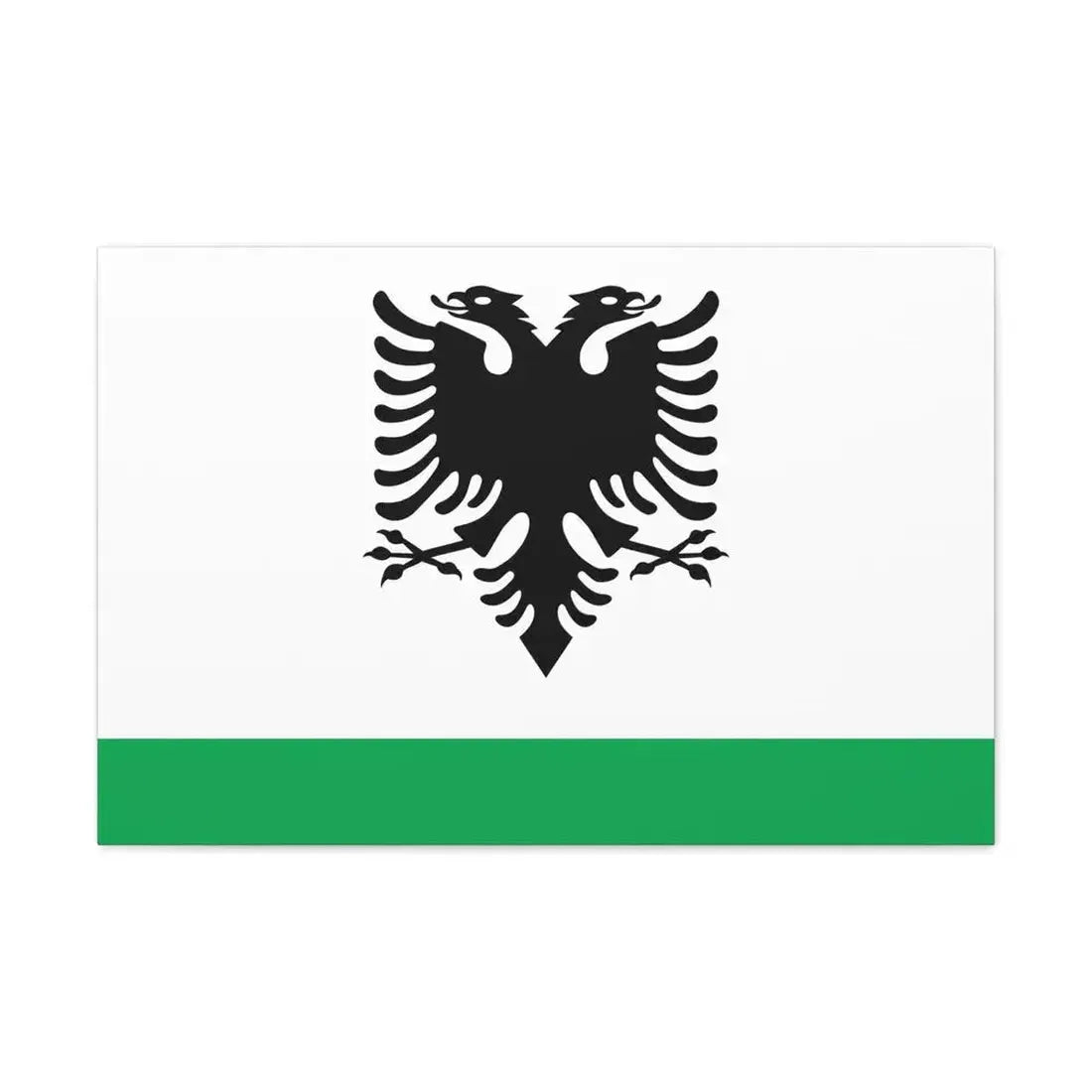 Albanian Coast Guard Ensign - Canvas Wall Art 30" x 20" 1.25" - The Sticker Space