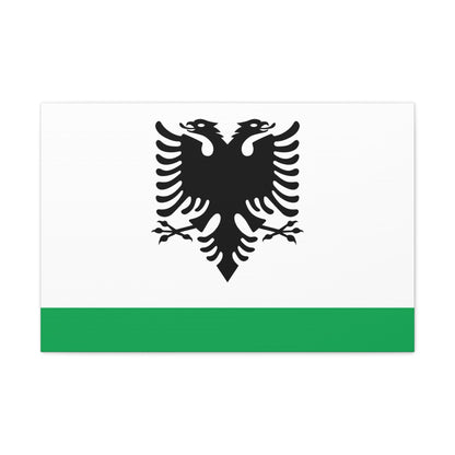 Albanian Coast Guard Ensign - Canvas Wall Art-30" x 20"-The Sticker Space