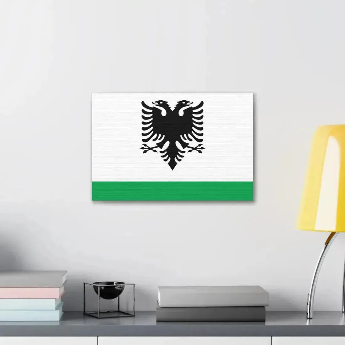 Albanian Coast Guard Ensign - Canvas Wall Art - The Sticker Space