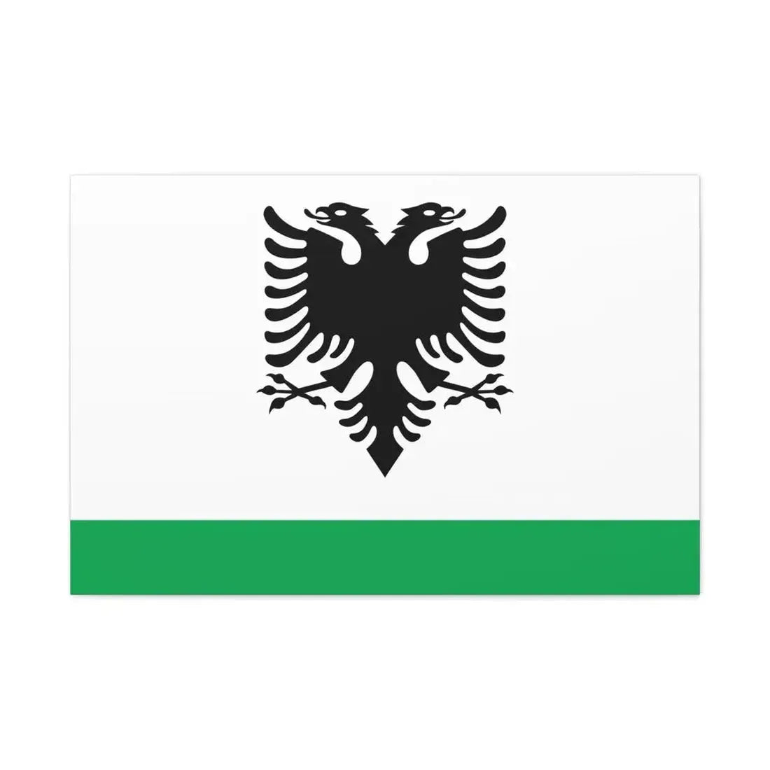 Albanian Coast Guard Ensign - Canvas Wall Art - The Sticker Space