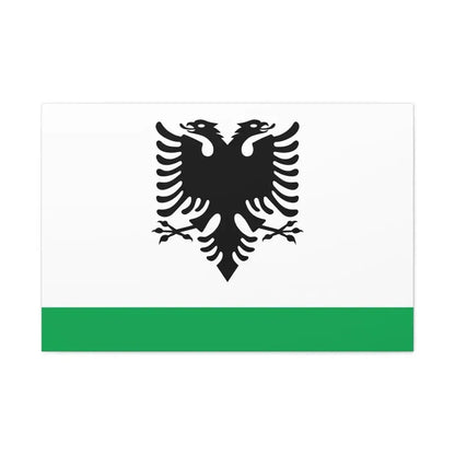 Albanian Coast Guard Ensign - Canvas Wall Art - The Sticker Space