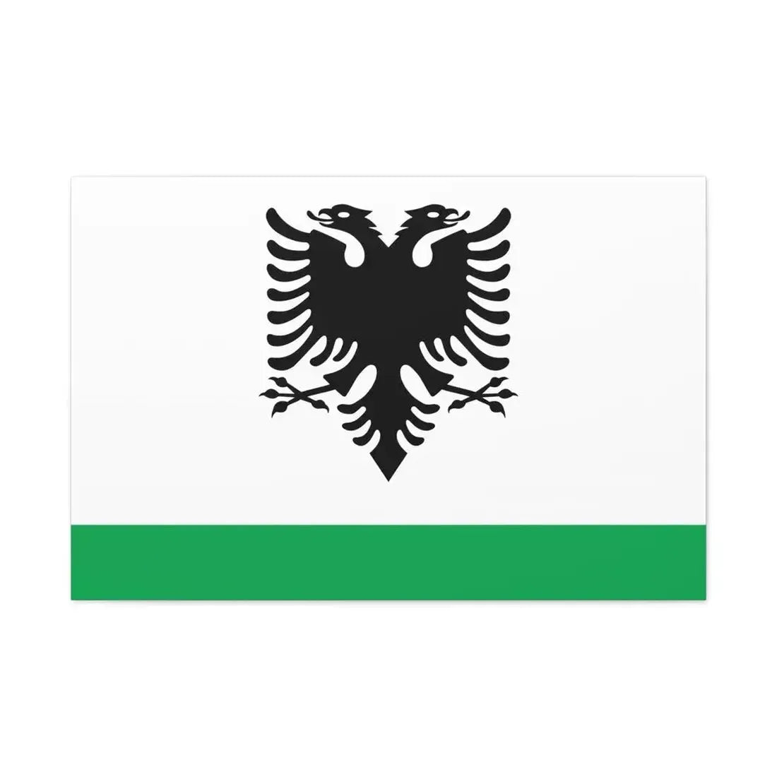 Albanian Coast Guard Ensign - Canvas Wall Art - The Sticker Space