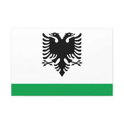 Albanian Coast Guard Ensign - Canvas Wall Art - The Sticker Space
