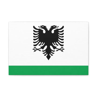 Albanian Coast Guard Ensign - Canvas Wall Art - The Sticker Space