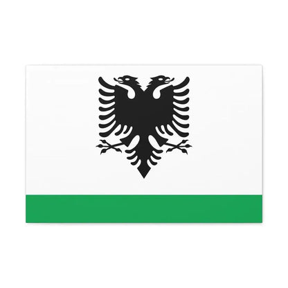 Albanian Coast Guard Ensign - Canvas Wall Art - The Sticker Space